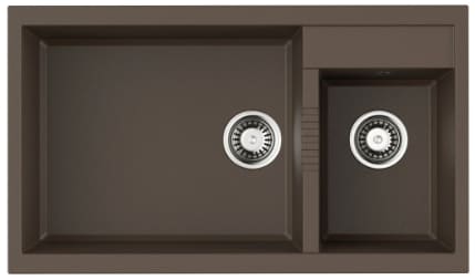 Omoikiri Tedori 86-2-LB-ES, мойка, гранит, espresso