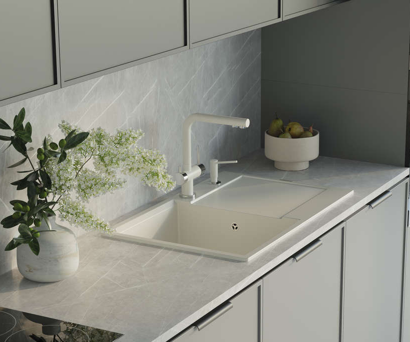 Omoikiri Daisen 78T-BL, мойка, гранит, черный