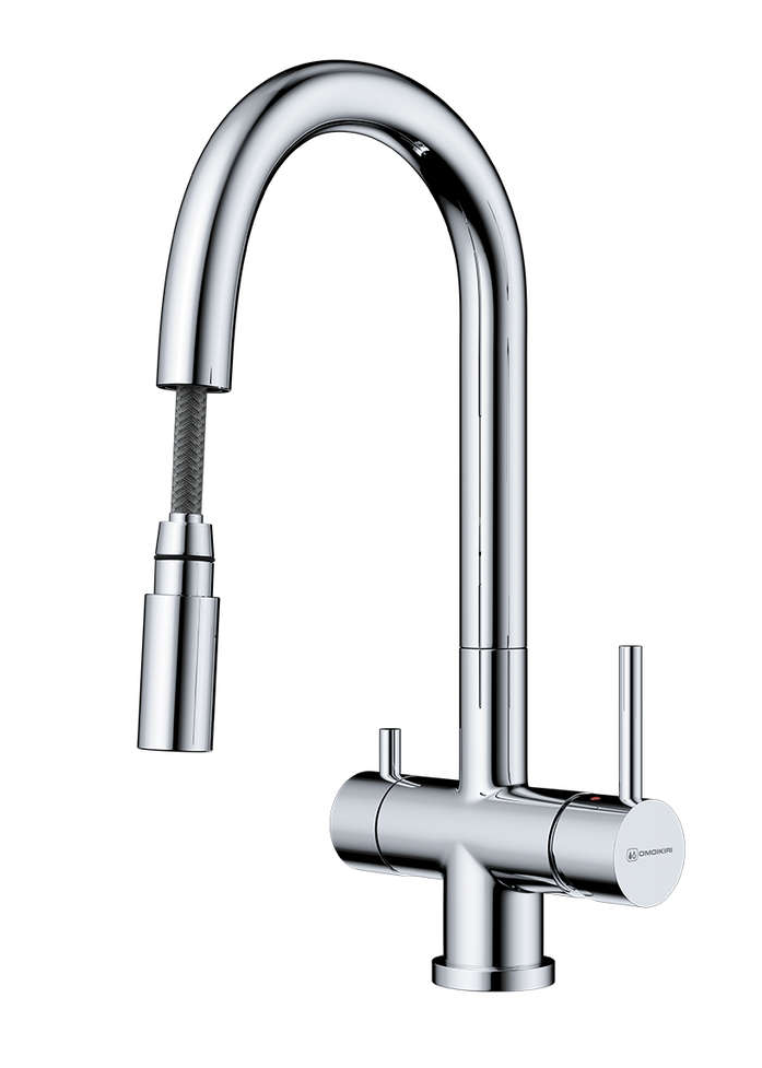 Omoikiri Akita-S BN, смеситель, нержавеющая сталь