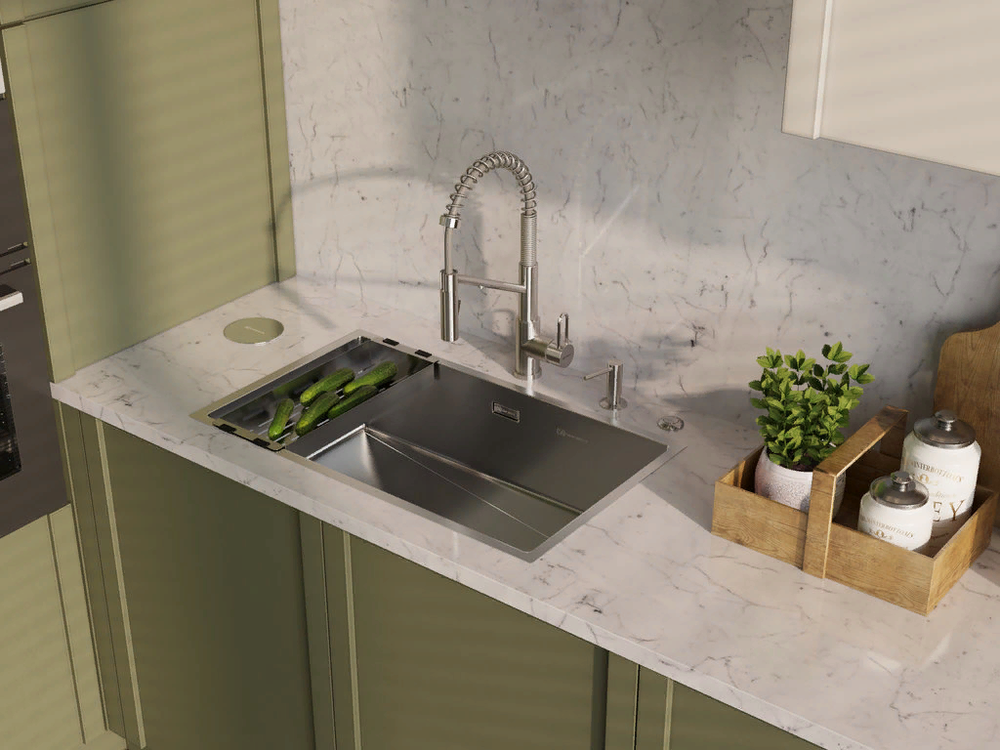 Omoikiri Taki 74-U/IF-IN SIDE, мойка, нержавеющая сталь