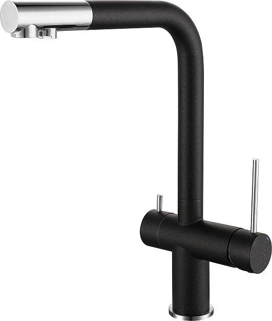 Rivelato LUGANO 1523513 antracite/cromo, смеситель, гранит, антрацит/хром