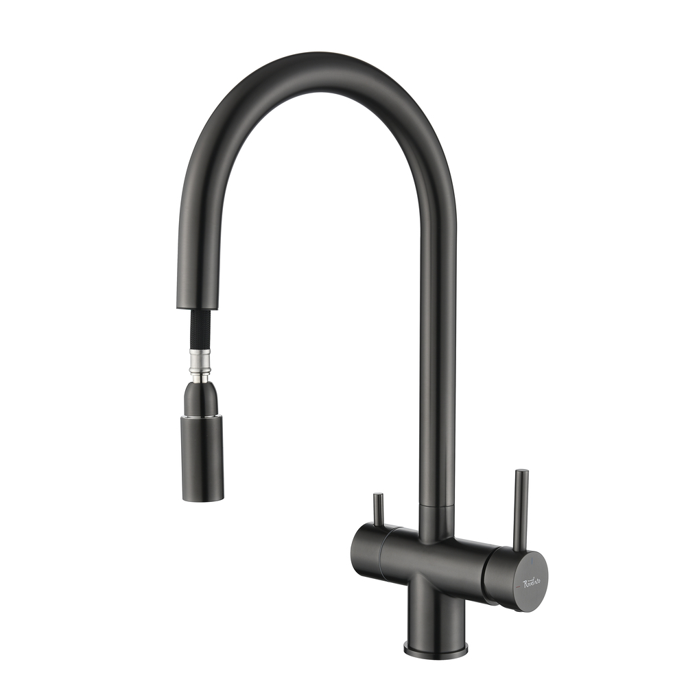 Rivelato TREVI 2433505 PVD black, смеситель, черный