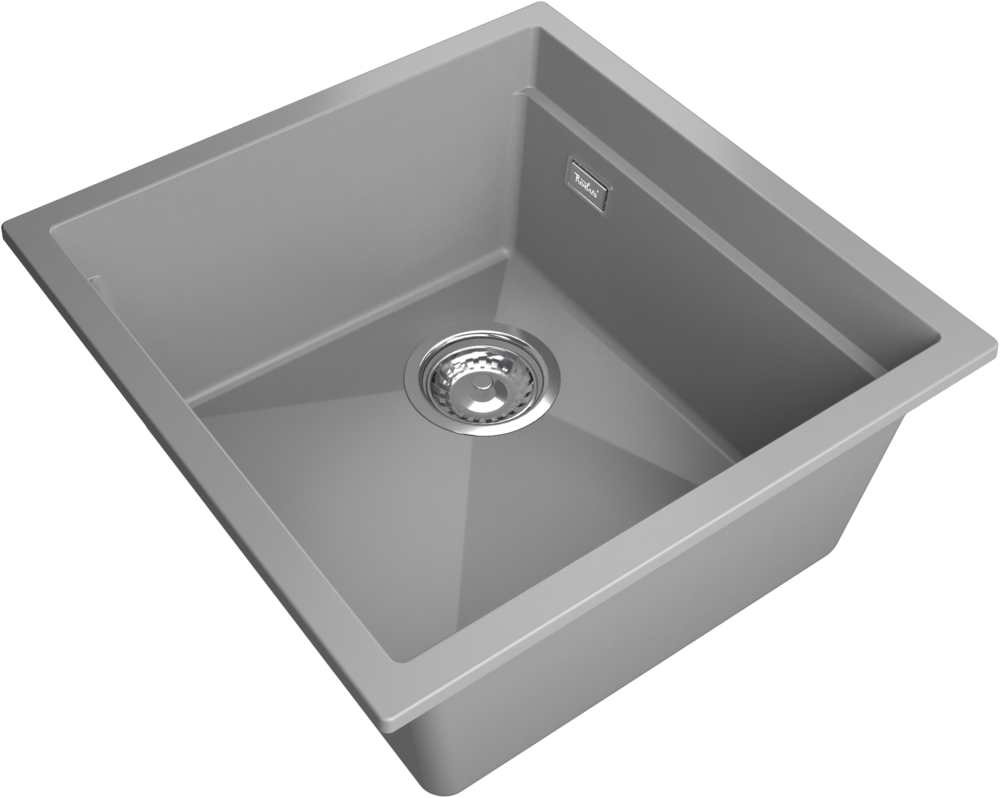 Rivelato LINO LN-454-L grigio metallizz, мойка, гранит, серый металлик