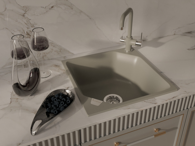 Rivelato TOVEL 9025203 topazio/cromo, смеситель, гранит, топаз/хром