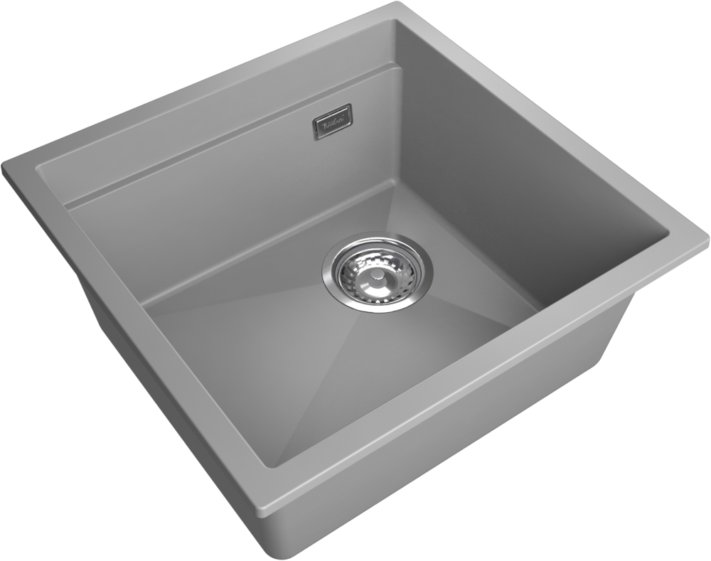 Rivelato LINO LN-454-R grigio metallizz, мойка, гранит, серый металлик