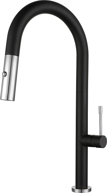 Rivelato ASTI 3972500 antracite/cromo, смеситель, гранит, антрацит/хром