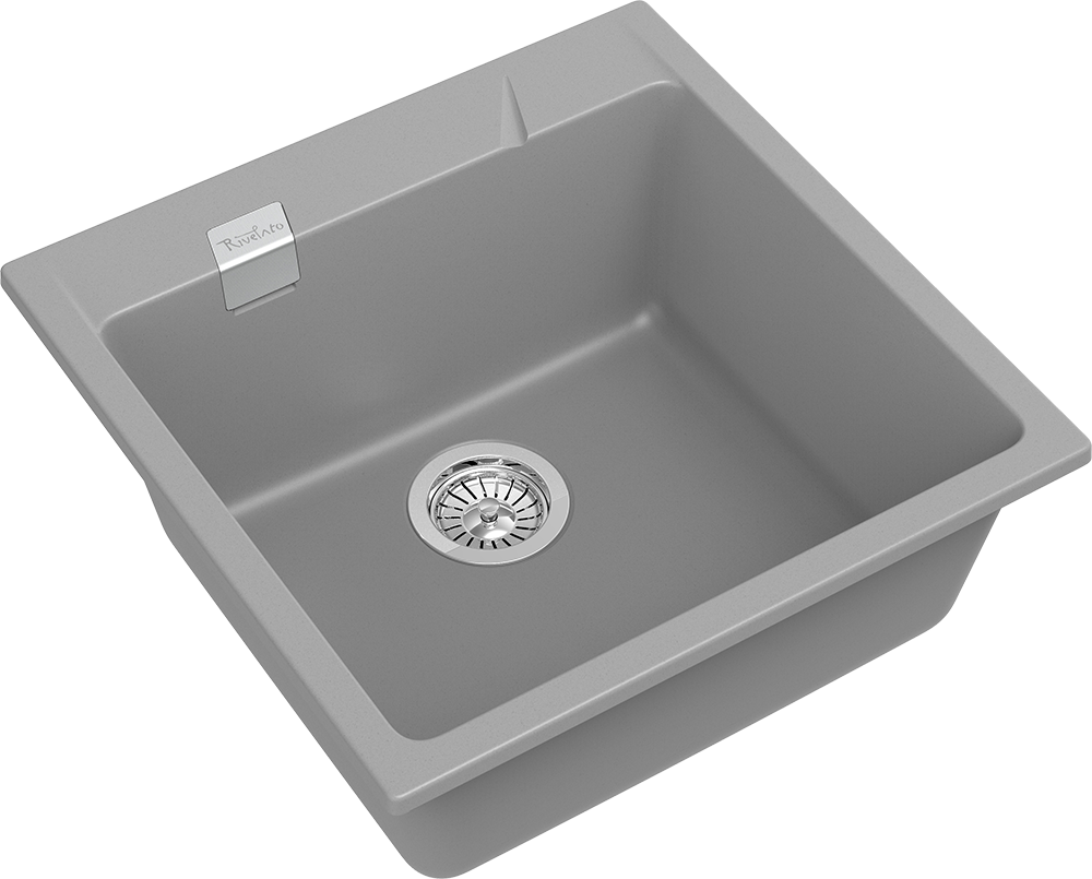 Rivelato RAUM RM-50 grigio metallizzato, мойка, гранит, серый металлик