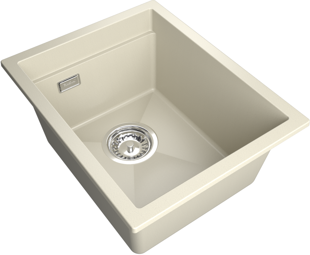 Rivelato LINO LN-354 beige scuro, мойка, гранит, тёмно-бежевый