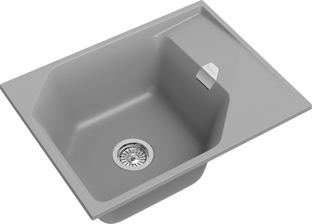 Rivelato LOCUS LS-65 grigio metallizzato, мойка, гранит, серый металлик