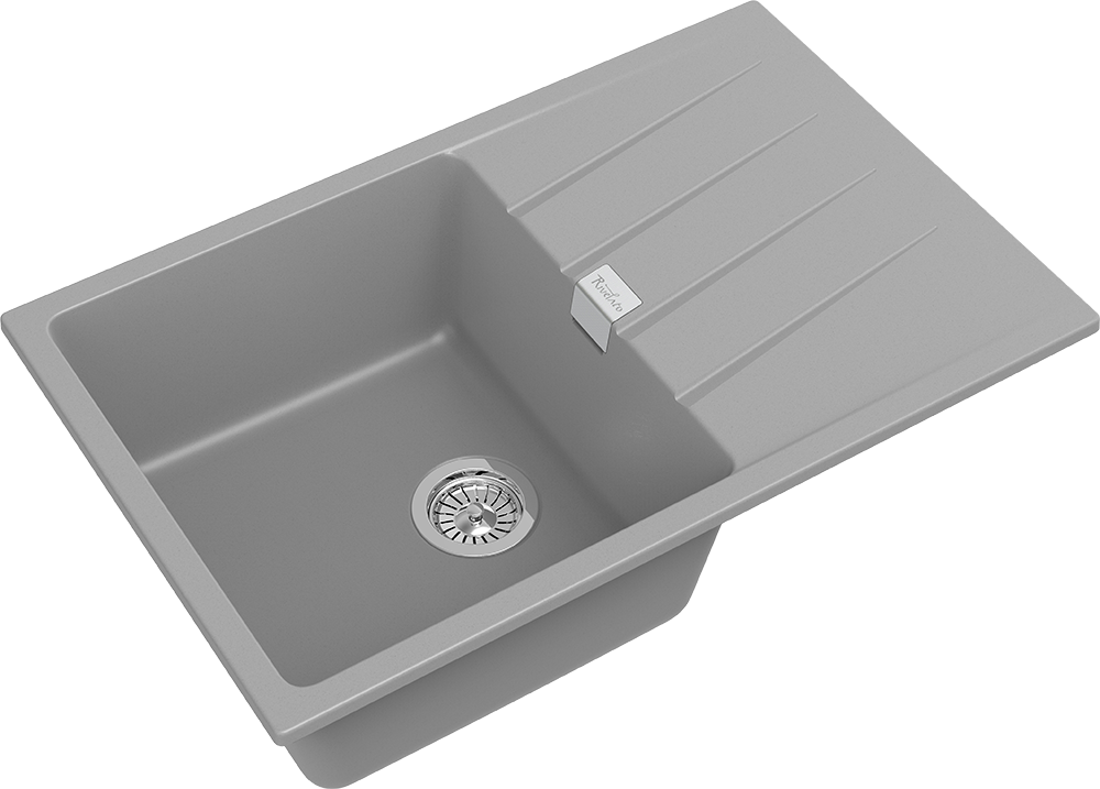 Rivelato RAUM RM-78 grigio metallizzato, мойка, гранит, серый металлик