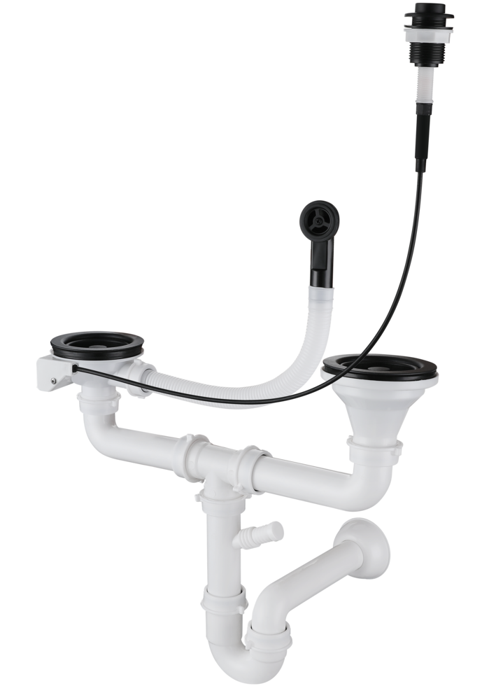 Rivelato 13G14PB4-P2A сливная арматура для одночашевых моек, белый