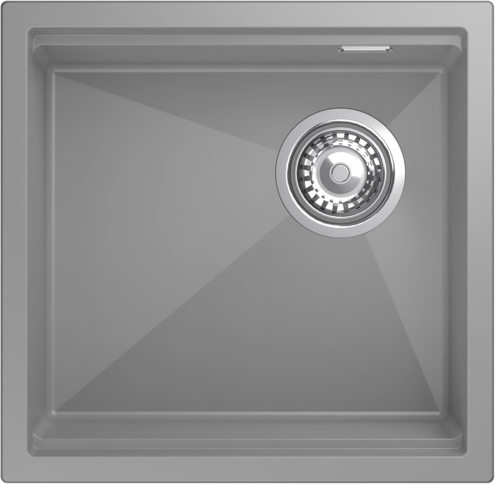 Rivelato LINO LN-454-R grigio metallizz, мойка, гранит, серый металлик