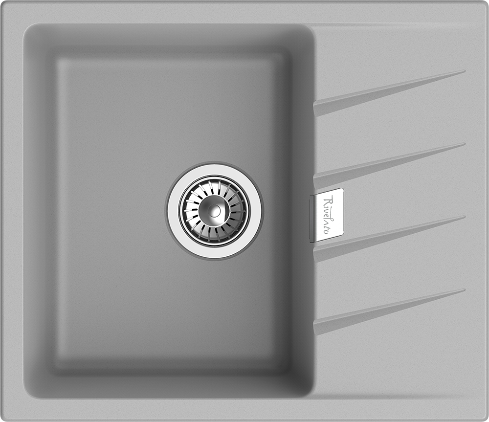 Rivelato RAUM RM-58 grigio metallizzato, мойка, гранит, серый металлик