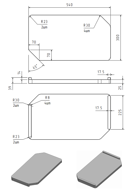 Rivelato Locus LS_V3, разделочная доска, бук