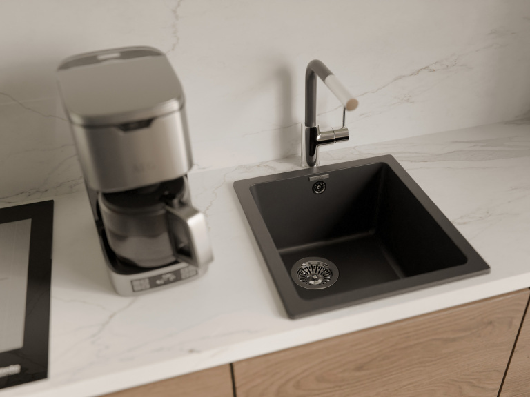 Rivelato LEDRO 9022200 antracite/cromo, смеситель, гранит, антрацит/хром