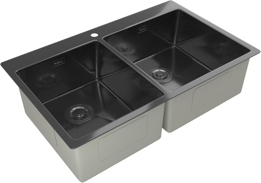 Rivelato RINOX 8050 В2 PVD black, мойка, нержавеющая сталь, черный