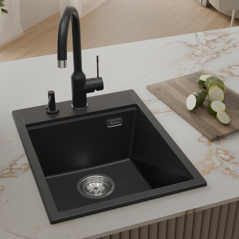 Rivelato TESORO TR-405 antracite, мойка, гранит, антрацит