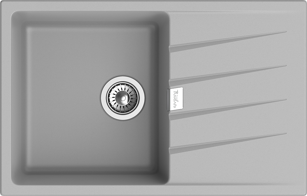 Rivelato RAUM RM-78 grigio metallizzato, мойка, гранит, серый металлик
