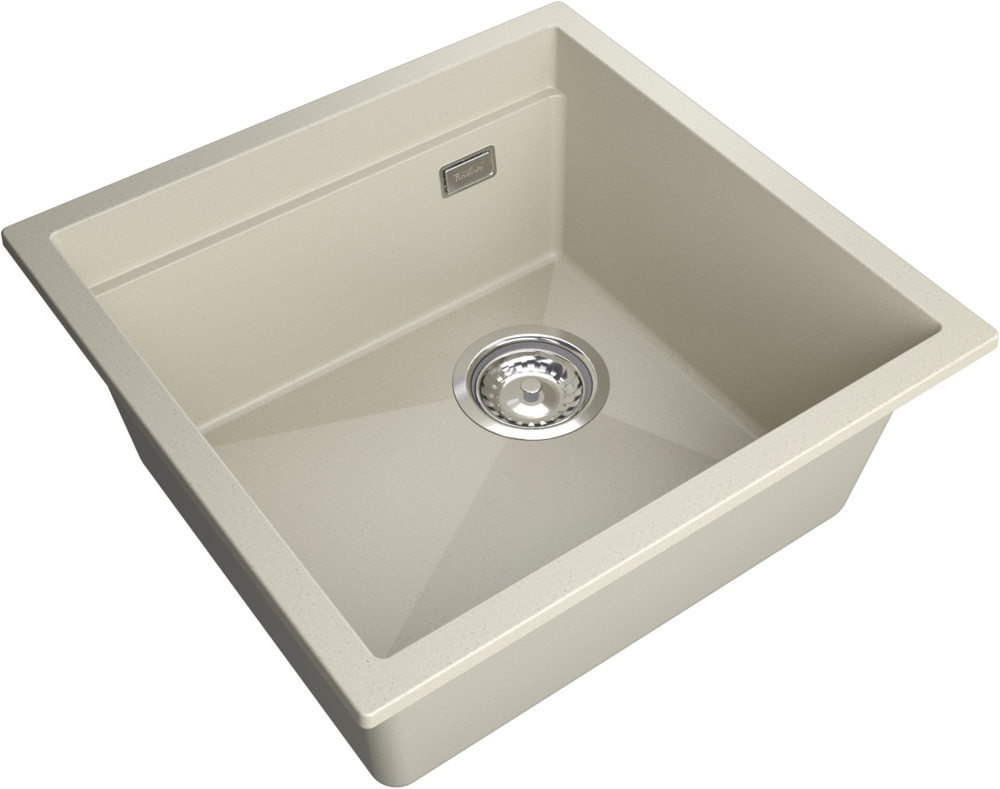 Rivelato LINO LN-454-R beige scuro, мойка, гранит, тёмно-бежевый