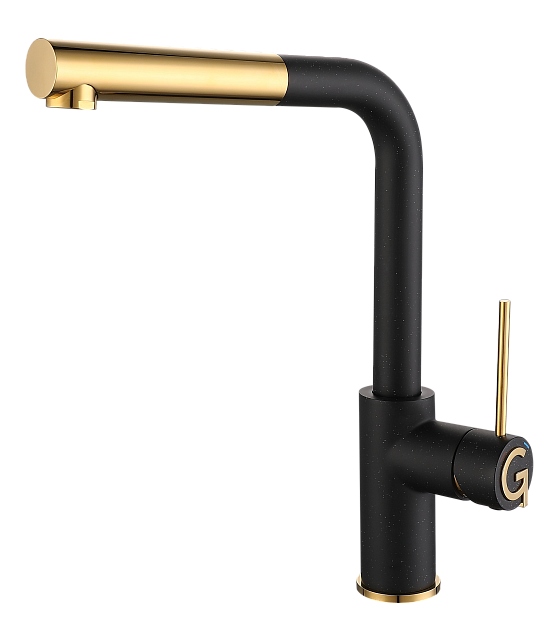 Rivelato ALBANO 1573503 nero/oro, смеситель, гранит, черный/золото