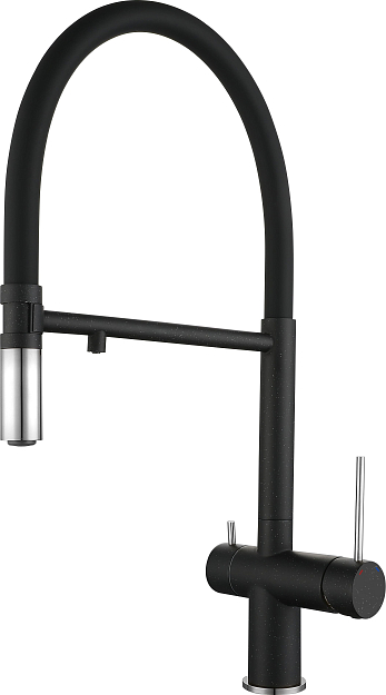 Rivelato ADRIA 1523517 nero/cromo, смеситель, гранит, черный/хром