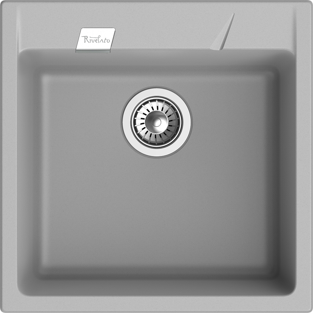 Rivelato RAUM RM-50 grigio metallizzato, мойка, гранит, серый металлик