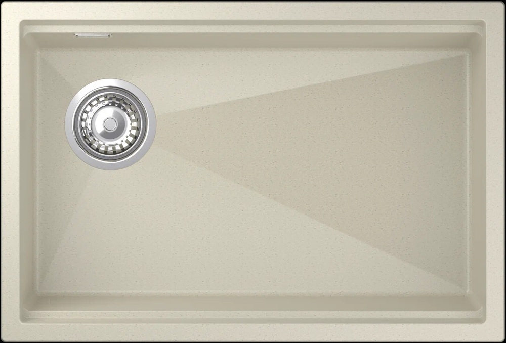 Rivelato LINO LN-654-L beige scuro, мойка, гранит, тёмно-бежевый