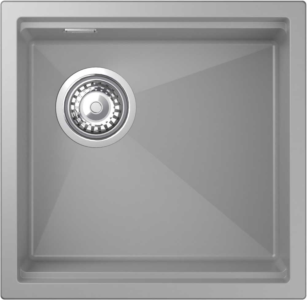 Rivelato LINO LN-454-L grigio metallizz, мойка, гранит, серый металлик