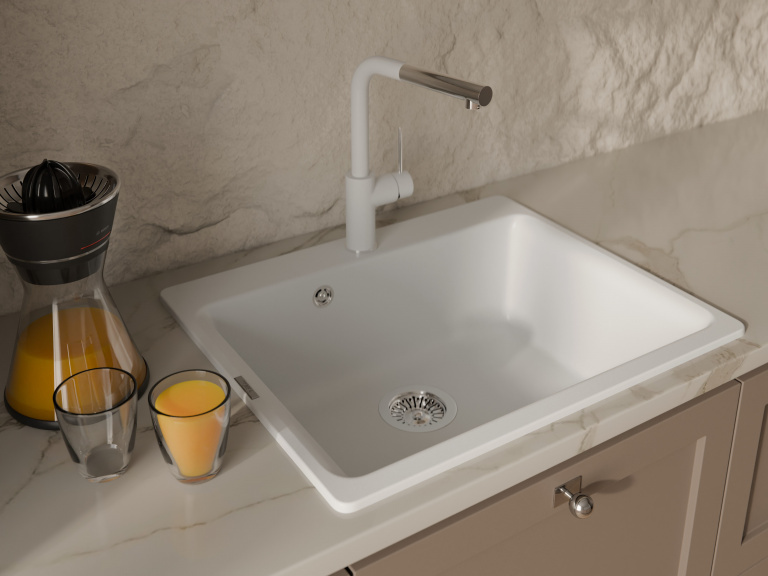 Rivelato ALBANO 1573503 brina/cromo, смеситель, гранит, иней/хром