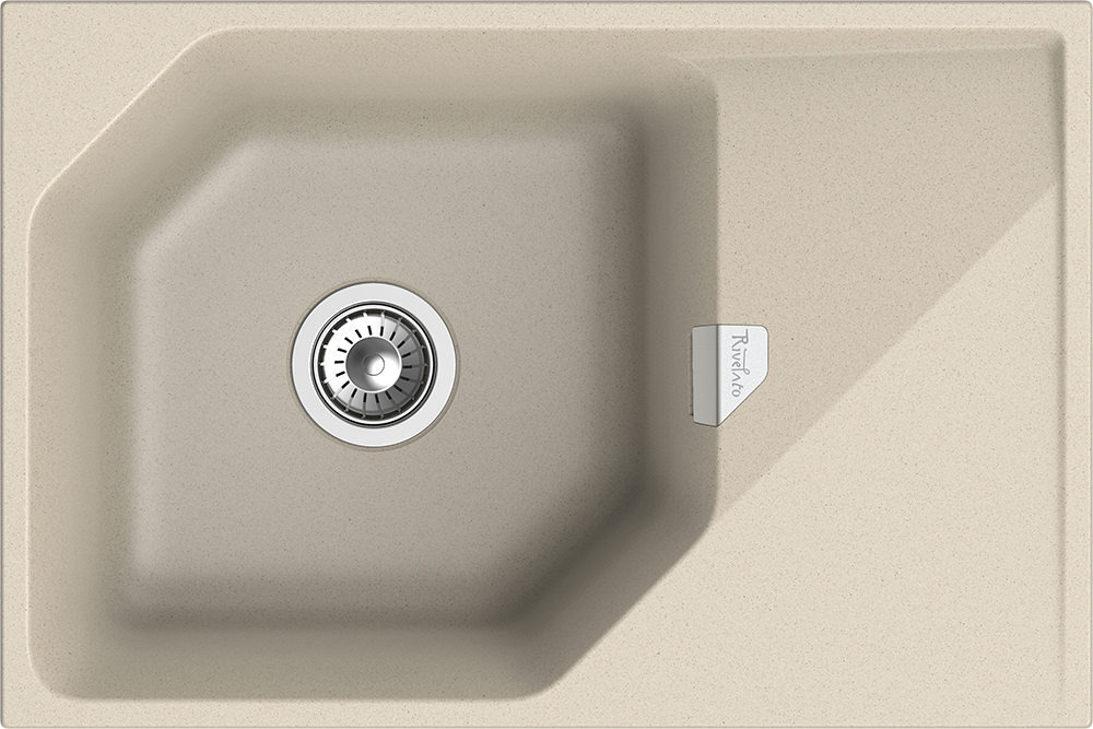 Rivelato LOCUS LS-75 beige scuro, мойка, гранит, темно-бежевый