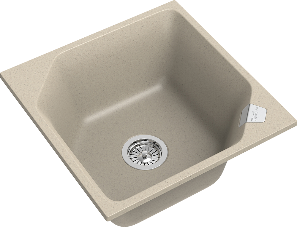 Rivelato LOCUS LS-50 beige scuro, мойка, гранит, темно-бежевый