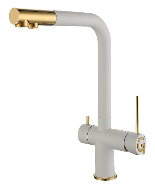 Rivelato LUGANO 1523513 brina/oro, смеситель, гранит, иней/золото