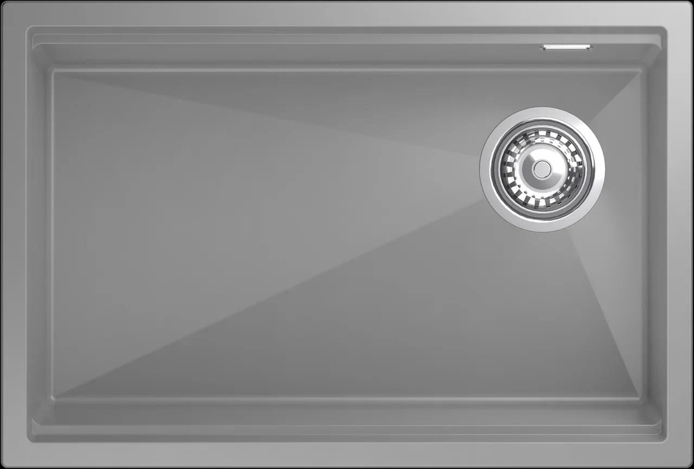 Rivelato LINO LN-654-R grigio metallizz, мойка, гранит, серый металлик