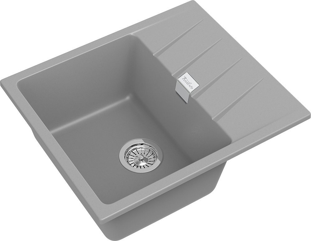 Rivelato RAUM RM-58 grigio metallizzato, мойка, гранит, серый металлик