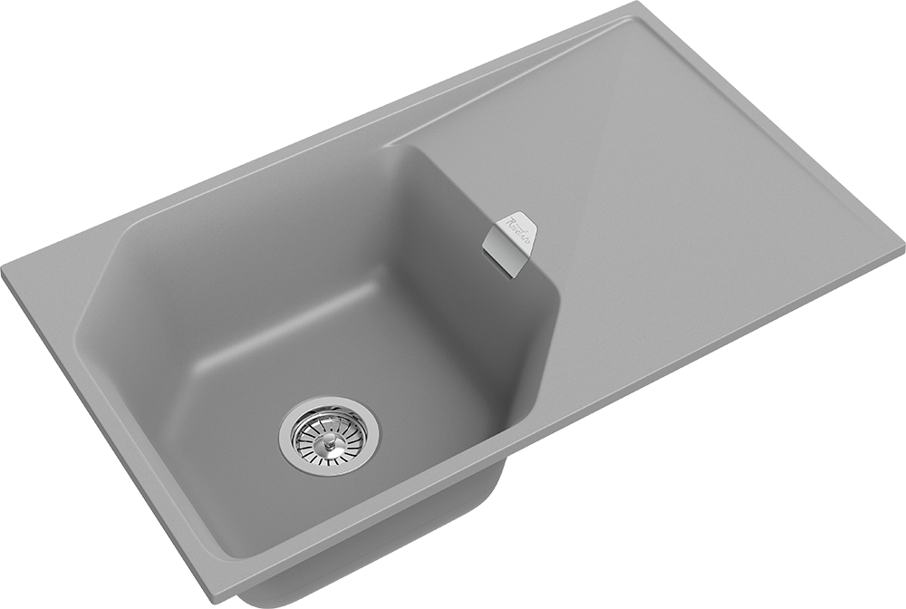 Rivelato LOCUS LS-85 grigio metallizzato, мойка, гранит, серый металлик