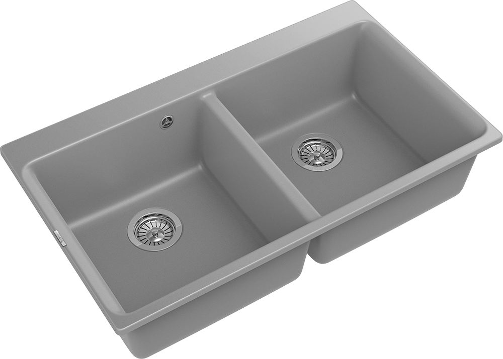 Rivelato AXEL X-90-2D grigio metallizza, мойка, гранит, серый металлик