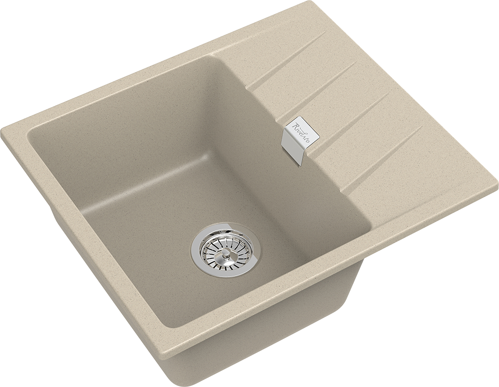 Rivelato RAUM RM-58 beige scuro, мойка, гранит, темно-бежевый