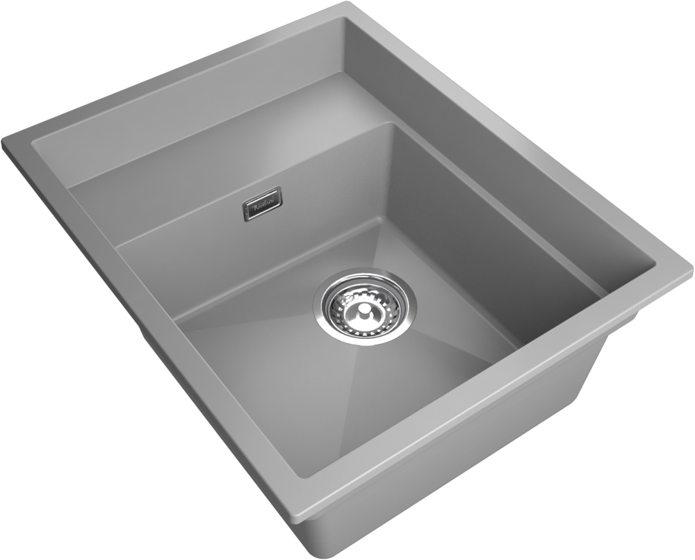 Rivelato NOBILE NB-544-L grigio metallizz, мойка, гранит, серый металлик