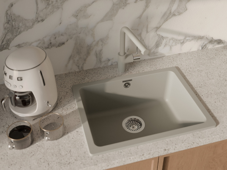 Rivelato VICO 9021603 topazio/cromo, смеситель, гранит, топаз/хром