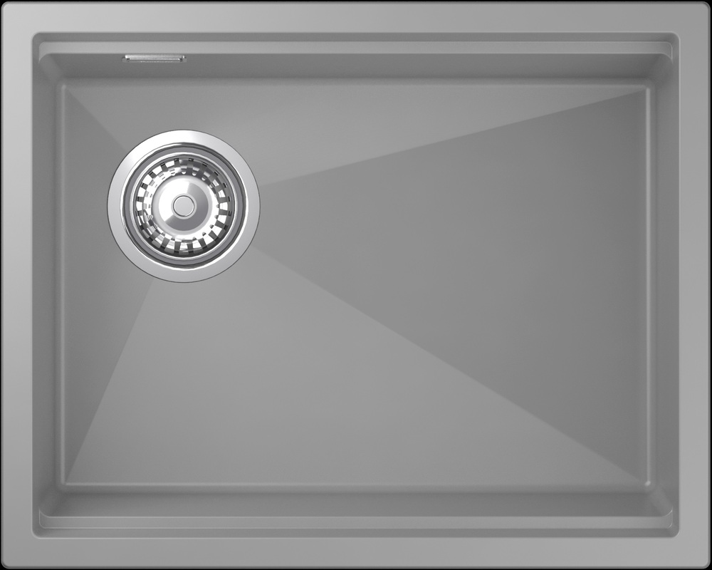 Rivelato LINO LN-554-L grigio metallizz, мойка, гранит, серый металлик