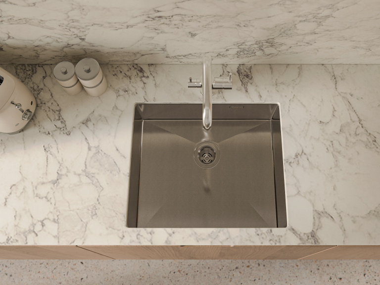 Rivelato RINOX 5444 UN PVD black, мойка, нержавеющая сталь, черный