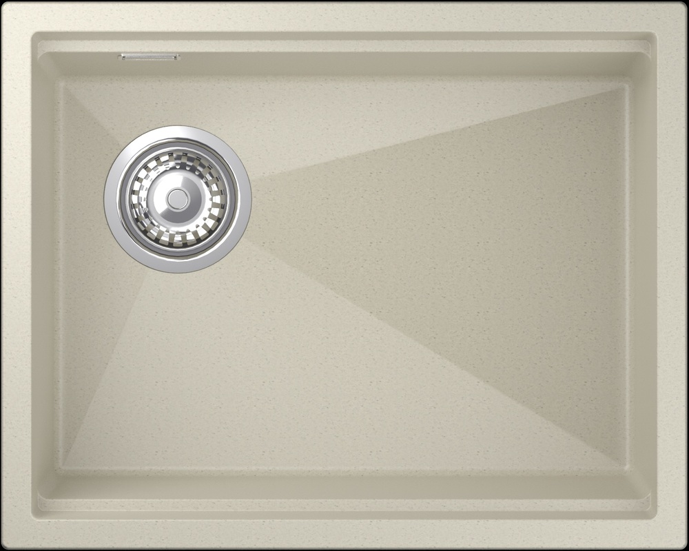 Rivelato LINO LN-554-L beige scuro, мойка, гранит, тёмно-бежевый