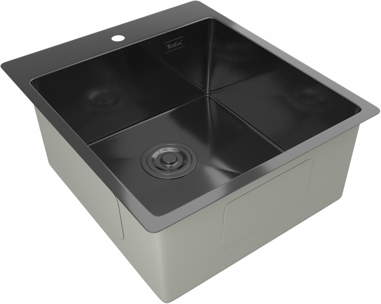 Rivelato RINOX 4450 PVD black, мойка, нержавеющая сталь, черный