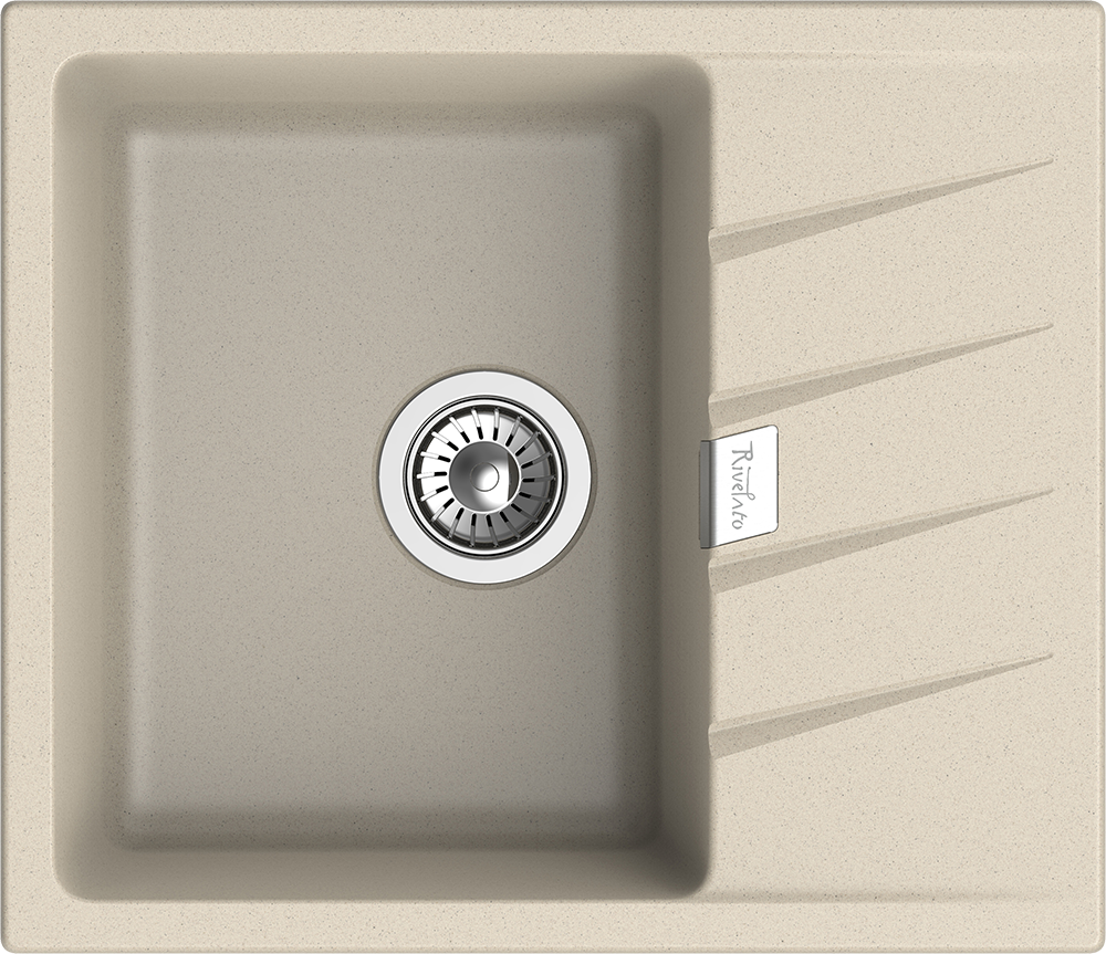 Rivelato RAUM RM-58 beige scuro, мойка, гранит, темно-бежевый