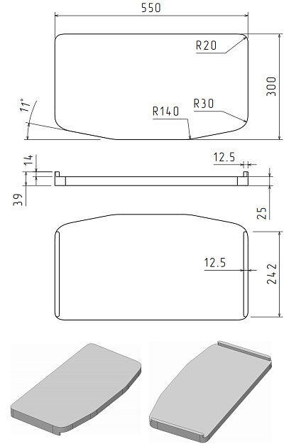 Rivelato Axel AL_V3, разделочная доска, бук