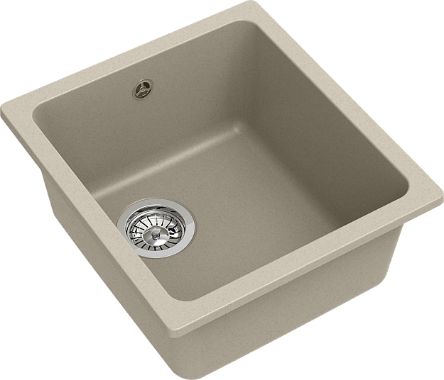 Rivelato BERKANA BK-35 beige scuro, мойка, гранит, темно-бежевый