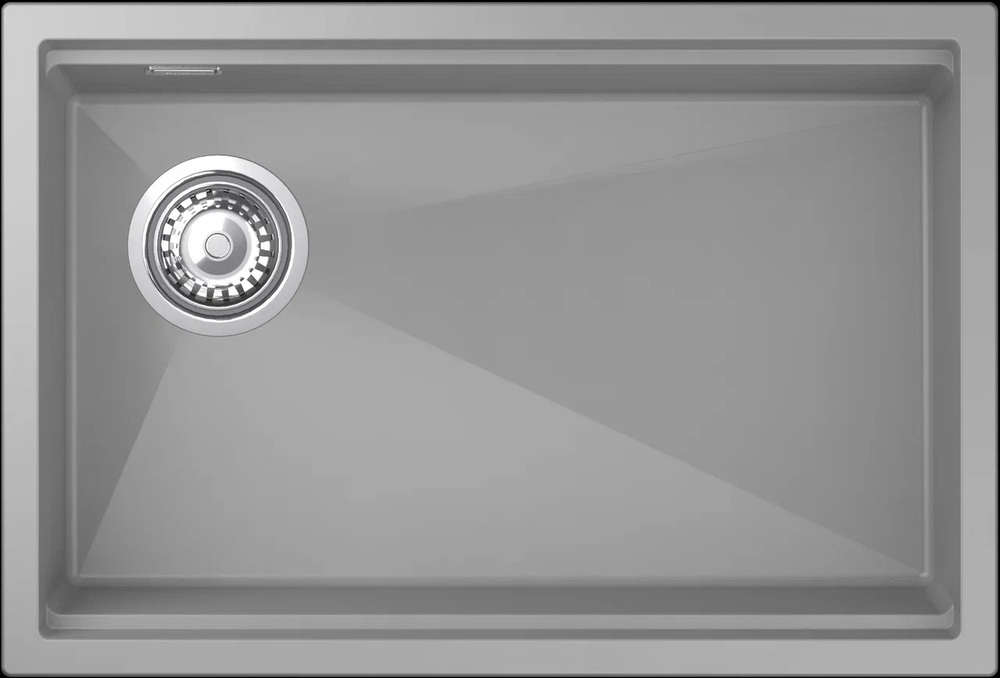 Rivelato LINO LN-654-L grigio metallizz, мойка, гранит, серый металлик