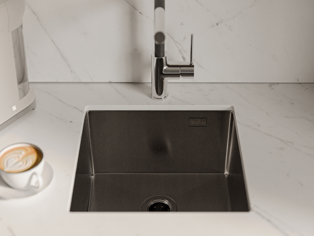 Rivelato RINOX 4444 UN PVD black, мойка, нержавеющая сталь, черный