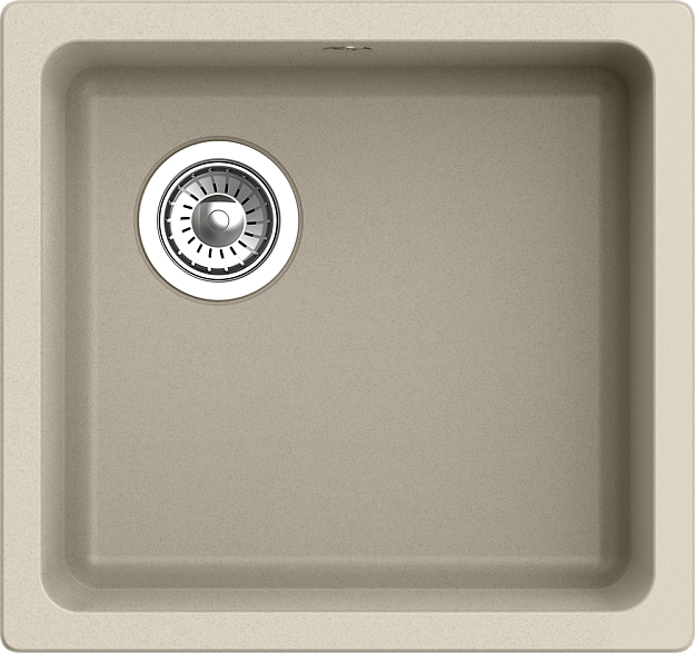Rivelato BERKANA BK-45 beige scuro, мойка, гранит, темно-бежевый