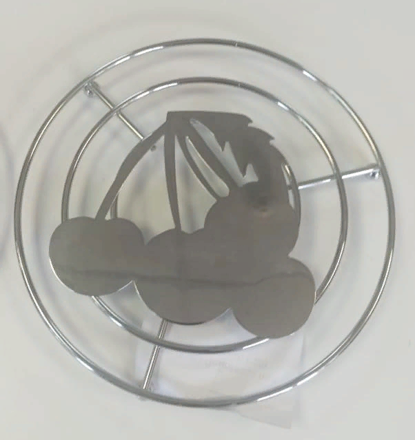 Seaman подставка под горячее, хром "Вишенки", SSA-031-WP (Water Polish)